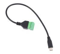 LRXIYODE Câble Extension USB-c vers Broches à Vis Connecteur Bornier sans Soudure Compatible Ordinateurs Smartphones Et Tablettes Câble Alimentation Et Transfert Données