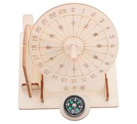 LRXIYODE Cadran Solaire Équatorial Ancien en Bois Kit de Montage Fait Main pour Apprentissage Scientifique Éducatif, Modèle Artisanal Pédagogique pour Garçon et Filles et Projets