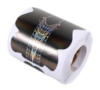 LRXIYODE Capsules Autocollantes pour Ongles en Papier 200 Pièces - Outil à Pochoir pour Manucure Française - Formes Autocollantes pour Gel de Construction - Guide Pratique pour