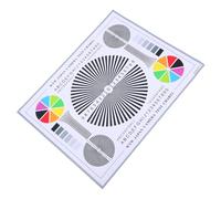 LRXIYODE Carte de Réglage Mise au Point et Mire de Test D'objectif Photo 40x30 Cm pour Vidéosurveillance, Technicien, Outil Professionnel de Calibration, Usage Intérieur et Extérieur,