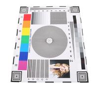 LRXIYODE Carte d'Étalonnage Adhésive 40X30 CM pour Moniteur de Surveillance - Outil d'Alignement de Mise au Point Caméra Mire de Test des Couleurs - Accessoire Professionnel pour