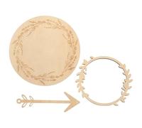 LRXIYODE Cartes Mensuelles en Bois Double Face pour Étapes Importantes de Bébé Accessoires Photo Naturel Gravé Décorations Naissance et Shower Souvenirs Anniversaire -Né