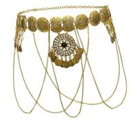 LRXIYODE Chaîne de Doré pour Danse Ventre et Plage et Confortable Accessoire Mode pour Femmes et pour Fêtes et Occasions Spéciales