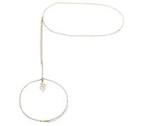 LRXIYODE Chaîne de Femme Style Serpent Plaquée Or Chaîne Cuisse Accessoire de Mode pour Plage Club et Festivals