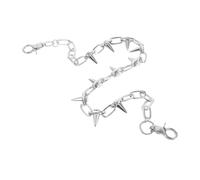 LRXIYODE Chaîne Punk Métal à Rivets pour Montre de Poche Ceinture Chaîne de Pantalon Hip Hop Unisexe Accessoire Jeans et Gilet Tendance