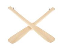 LRXIYODE Chausse-pied en Bois Solide Manche Ergonomique de 40 Cm, Léger et Conçu pour Soulager le Mal de Dos, Personnes Âgées la Maison Voyage