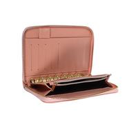 LRXIYODE Classeur De Budget Rose PU à Fermeture Éclair, Organiseur De Cartes Et Portefeuille Portable, Grand Espace De Rangement, Pochette pour Femmes Usage Quotidien Bureau, École Et Maison