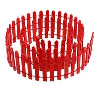 LRXIYODE Clôture Bois Miniature Rouge Bordure Décorative pour Jardin de Poupée Accessoire Paysager Robuste pour Maison de Campagne et Micro-Paysage