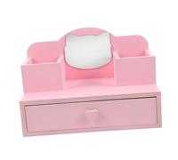 LRXIYODE Coiffeur De Poupées Meuble De Vanité des Petites Filles De Table De Maquillage Table De Jouets De Vanité Maquillage De Poupée De Simulation Pink