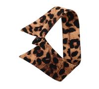 LRXIYODE Col Léopard Femme Chiffon Doux Col Amovible Décoratif Multi-usage Accessoire Léger et Élégant pour Superposition Stylée