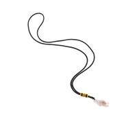 LRXIYODE Collier Femme Cristal Naturel Pendentif Original Pierre Brute Noir Style Élégant Bijoux de Mode Cadeau pour Soirée et Quotidien