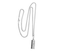 LRXIYODE Collier Pendentif Homme Six Symboles Bouddhistes Ouvert Flacon Pour Huiles Essentielles Cuivre Argenté Résistant Et Élégant