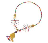 LRXIYODE Collier Perles de Coquillages Naturels Long pour Femmes Décoration de Cou Ethnique été Accessoire Plage Élégant pour Filles