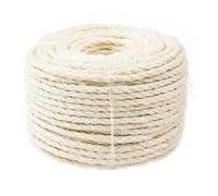 LRXIYODE Corde Décorative Multi-usages en Sisal 50m pour Chats | Couper Selon Besoin, Réutilisable, pour Bricolage et Décoration de Cadre D’escalade Félin Couleur Aléatoire