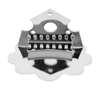 LRXIYODE Cordier de Mandoline, Cordier Classique Chromé, Métal Argenté, 60x35mm, avec Vis, pour Ukulélé et Guitare, Enregistrement et Séances de Pratique
