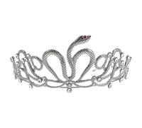 LRXIYODE Couronne de Mariée Serpent Égyptien Bandeau Strass pour Coiffure Accessoire Déguisement Anniversaire Halloween