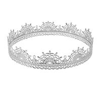 LRXIYODE Couronne de Roi Vintage pour Homme Bandeau Couronne Antique pour Cosplay Fête Théâtre et Anniversaire Ajustée Confortable