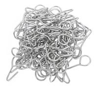 LRXIYODE Crochets de Fixation en Acier 100pcs S Shaped 1.06x0.59in pour Housse de Siège Auto Stabilisant Coussin de Siège Voiture Standard