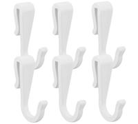 LRXIYODE Crochets En Plastique Blanc 6 Pièces Multifonctionnels En Forme De S Pour Accroche Ustensiles Et Sacs En Cuisine Et Salle De Bain