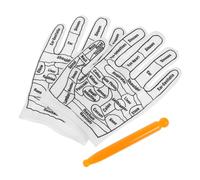 LRXIYODE de Massage Réflexologie avec Acupression Fatigue Respirants pour Massage des Mains Unisexes avec Guide Dacupoints Imprimé