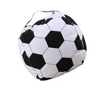 LRXIYODE de Rangement Jouets Football Pouf Haricot Garçon Fille Multifonction Housse Polyester Respirante pour Chambre Foot et Stockage Peluches