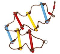 LRXIYODE Échelle de Corde d'escalade Réglable pour Garçon et Filles 120 Cm en Polyéthylène Fixation Souple, D'extérieur et D'intérieur pour Jeux de Plein Air Garçon Fille, Équipement