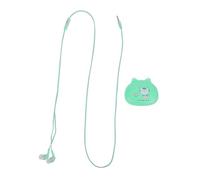 LRXIYODE Écouteurs Filaire Intra-Auriculaires Microphone et Haut-Parleurs Dynamiques Adaptés pour Musique et Appels en Déplacement Vert