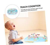 LRXIYODE Éducatif Bois pour Garçon Fille Jeu de Reconnaissance des Drapeaux et Géographie Développement Cognitif et Créativité Cadeau Pédagogique pour Garçons et Filles Dès Ans