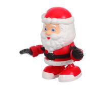 LRXIYODE Électrique Père Noël Dansant sans Pile Figurine Claus Animée Plastique pour Fêtes de Noël et Décoration Festive Garçon Fille