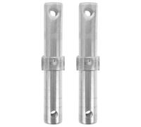 LRXIYODE Éléments d’échafaudage, broche de couplage 2pcs en métal argenté, stable construction, pour goupille d’échafaudage