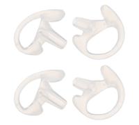 LRXIYODE Embouts Auriculaires Transparents Souples pour Écouteurs à Tube Acoustique, Petite Taille, Lot de 2 Paires, Remplacement pour Casques Radio Bidirectionnels, Compatibles