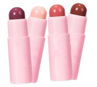 LRXIYODE Ensemble de 4 Rouges à Lèvres Mats Coréens Teintes Mixtes Effet Velours Mat Longue Tenue pour Femmes Hydratation des Lèvres Maquillage Quotidien Couleur Aléatoire