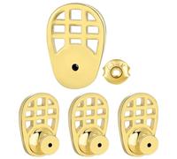 LRXIYODE Ensemble De 4 support de boucle d'oreille Remplacement de la boucle d'oreille sans glissement Golden