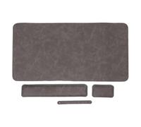 LRXIYODE Ensemble De Tapis De Souris Repose-main Reste Du Poignet De Jeu Coussin De Souris Informatique Clavier Dark Grey Mousse à Mémoire De Forme Haute Densité