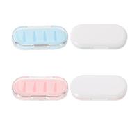 LRXIYODE Étui de Rangement pour Pointes de Stylet Transparent et Blanc Organiseur Compact pour Stylos Tactiles Compatible Tablettes Portable et Polyvalent pour Étudiants et Artistes