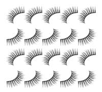 LRXIYODE Faux Cils Naturels Courts 10 Paires, Extensions De Cils Croisés, Accessoires De Maquillage Pour Femme, Look Nude, Usage Quotidien Et Soirée