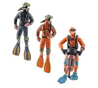 LRXIYODE Figurines Miniatures De Plongeurs Décoratives Pour Aquarium, Simulation Réaliste, Matériau Solide, Lot De 3, Décor Sous-marin, Accessoires Pour Aquarium Domestique, Passionnés D'aquariophilie