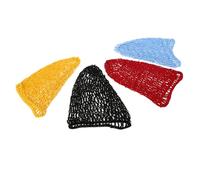 LRXIYODE Filets à Cheveux en Filet Crochetés 4 Pcs Taille Unique en Rayonne Multicolore pour Femmes Couvre-chignon Protection Cheveux Nuit et Bain Couleur Aléatoire