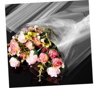 LRXIYODE Film Cellophane Transparent pour Cadeau Fleuriste et Paniers Film pour Noël Mariage et Anniversaires