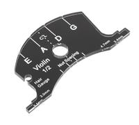 LRXIYODE Gabarit Multifonctionnel pour Chevalet de Violon 1/2 Noir en Acrylique Accessoire Pratique pour Partie de Violon Modèle Précis pour Réparation et Réglage Compatible Instruments