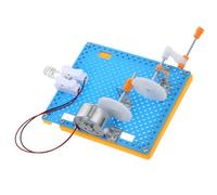 LRXIYODE Générateur Électrique Manuel DIY Éducatif pour Garçon Fille Expérience Scientifique Pratique Matériau Stimulation des Capacités Dobservation et Danalyse Couleur