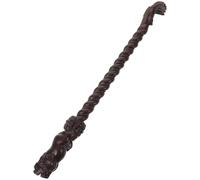 LRXIYODE Gratte-Dos en Ébène Noir Sculpté 40 CM avec Manche Long, Masseur Traditionnel en Bois pour Soulagement des Démangeaisons du Dos, Outil de Massage Manuel pour Adultes, Relaxation à