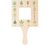 LRXIYODE Guide Nature en Bois Naturel Visualiseur d'Observation Extérieure pour Garçon et Filles Outil d'Identification des Nuages Grand Format 05 CM Épaisseur Éducatif pour Activités en