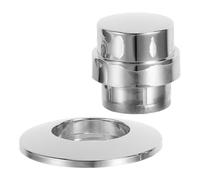 LRXIYODE Interrupteur à Bouton-poussoir Compatibilité Installation Gain de Place Surface Lisse en Plastique Argenté pour Broyeur à Déchets Cuisine