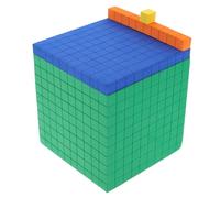 LRXIYODE Jeu de Blocs Mathématiques Mousse Base Dix Éducatif Niveaux pour Apprentissage Précoce Manipulatif Comptage et Construction pour Garçon Fille Maternelle
