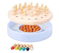 LRXIYODE Jeu Échecs Bois Mémoire Éducatif de Société pour Garçon Fille Surface Lisse sans Odeur Développement Réflexion et Compétition Amicale