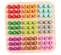 LRXIYODE Jeu Sudoku Bois Compact Garçon Fille Ans Éducatif Mémoire Casse-tête Cadeau Garçon Fille