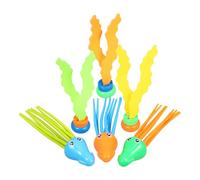 LRXIYODE Kit de 6 Jouets de Plongée pour Piscine Garçon et Filles 8-12 Ans, 3 Plantes Aquatiques et 3 Méduses en Matériau Résistant, Léger et Compact, pour Jeux d'eau Estivaux