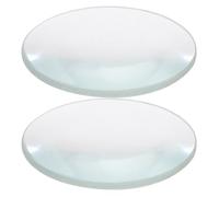 LRXIYODE Lentilles Biconvexes en Verre Transparent 30 MM Diamètre Focale 50 MM 2 Pièces Lentilles Optiques Pédagogiques pour Expériences Scientifiques en Physique et Chimie