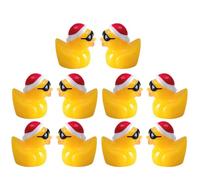 LRXIYODE Lot de 10 Mini Canards en Résine pour Micro-Paysage, Décoration Maison, Figurines Miniatures Créatives et Solides, Adaptées aux Aquariums et Plantes en Pot